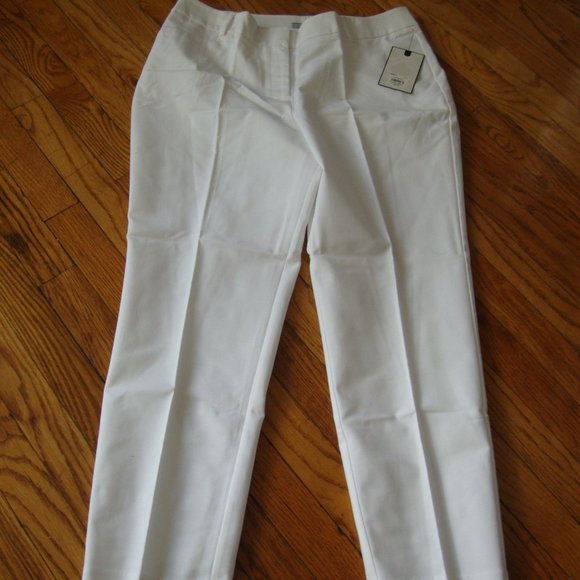 Dana Buchman White Ankle Pants Size 12 NWT - Picture 1 of 8